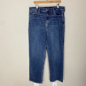 Calvin Klein Jeans High Rise 90s Fit Womens 33 Medium Wash Blue